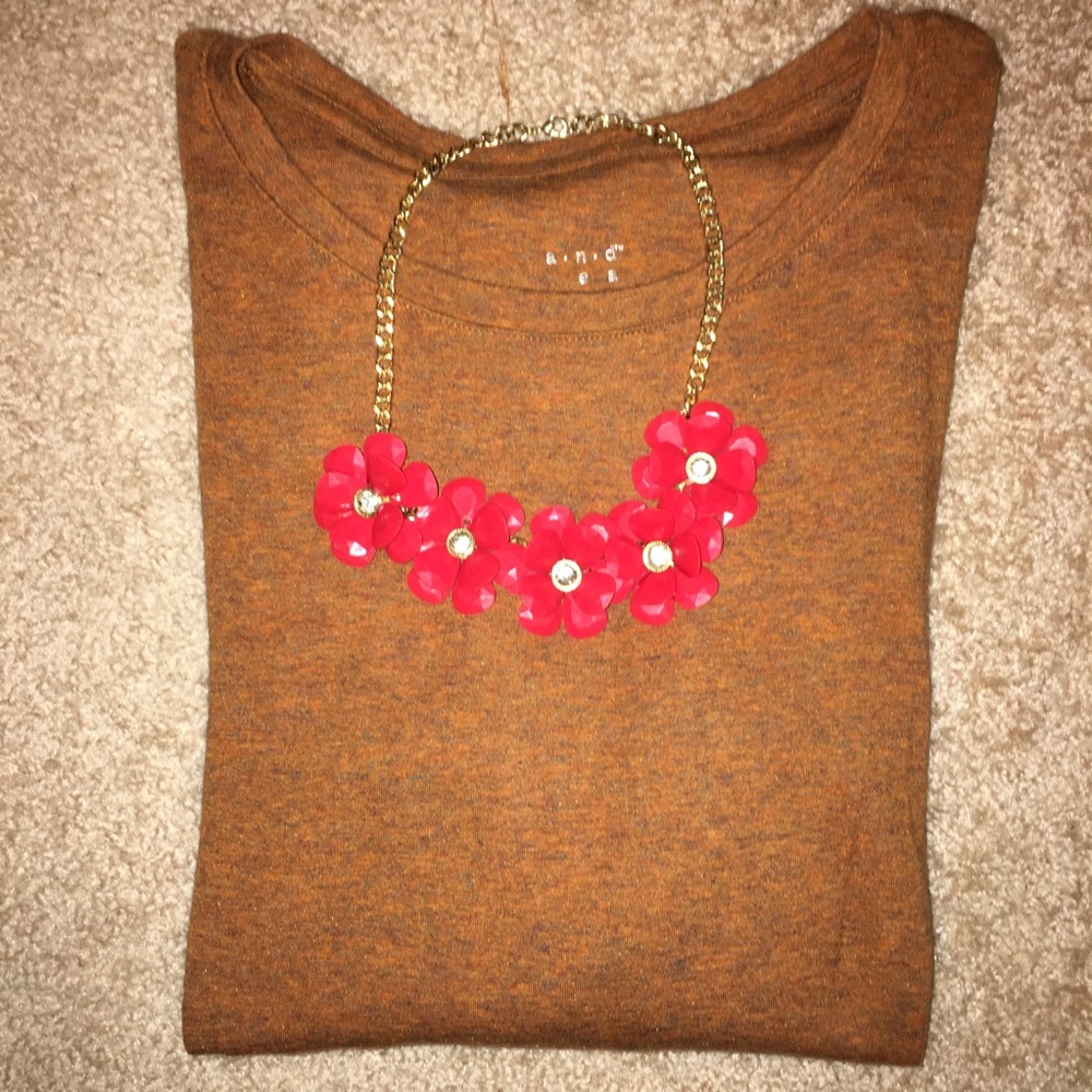 Orange Long Sleeve Tee